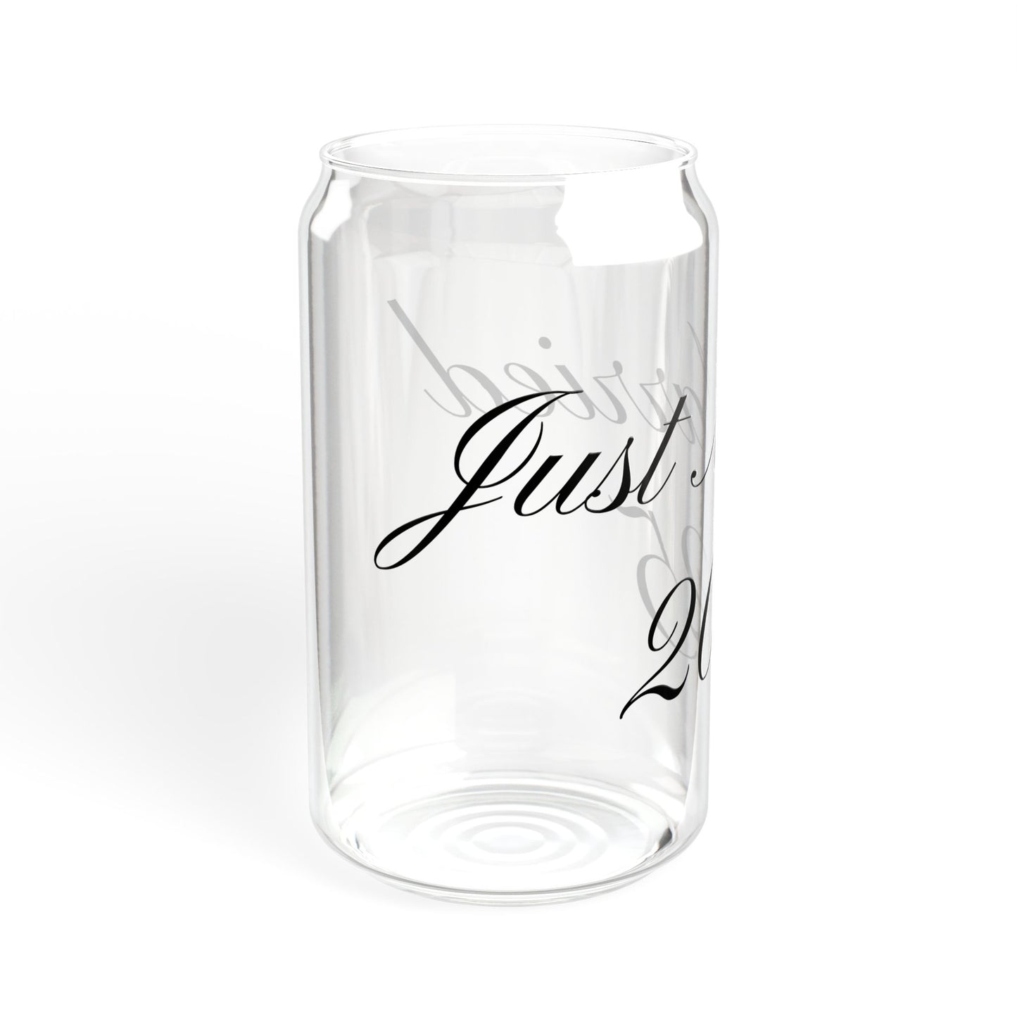 Sipper Glass - Just Married, 16oz