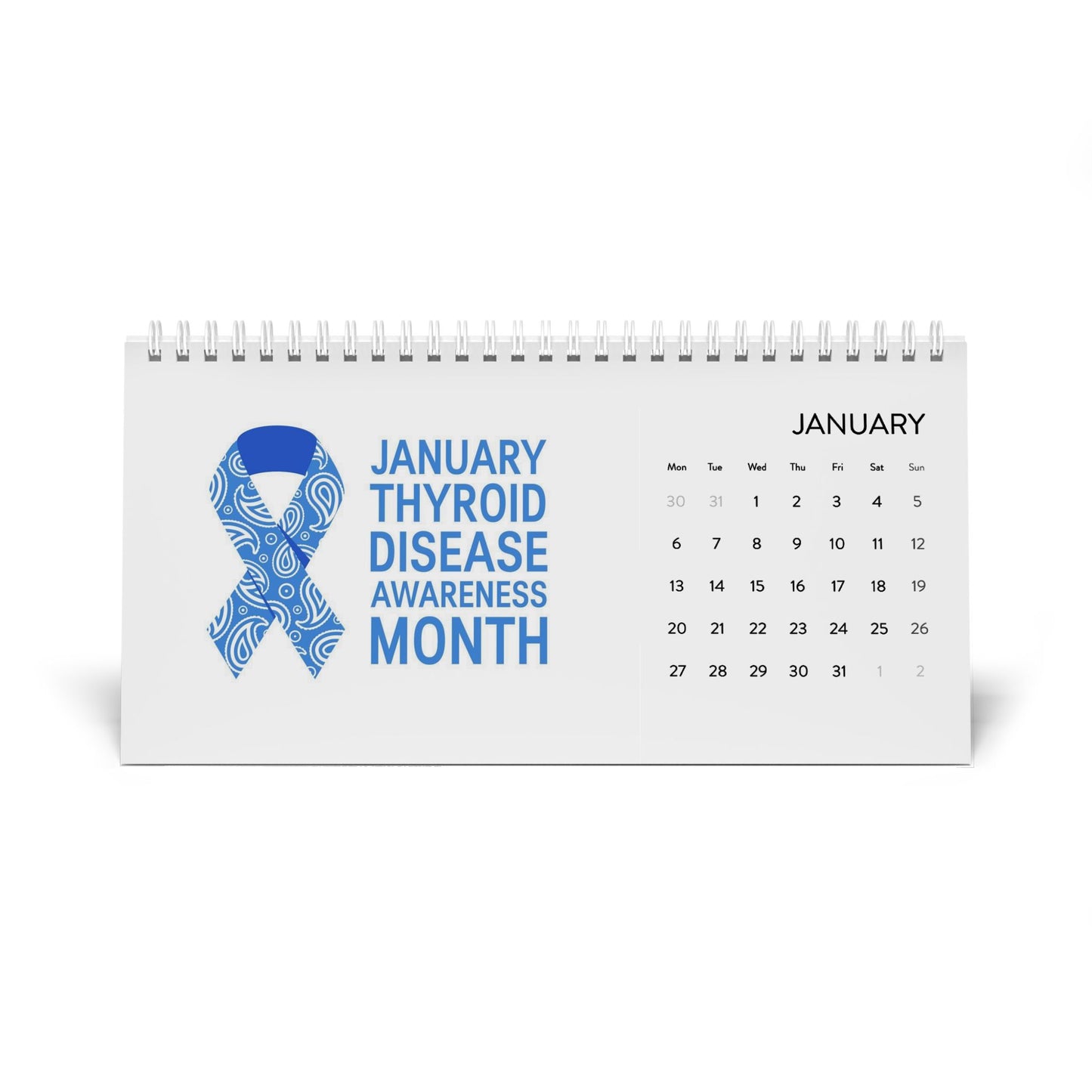 2025 Awareness Desk Calendar - Monthly Themes & Supportive Designs