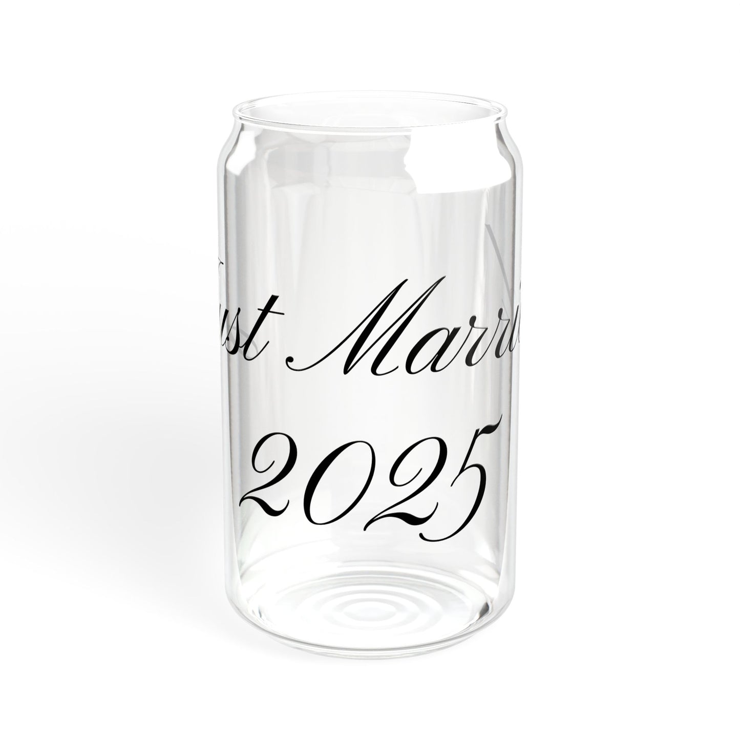 Sipper Glass - Just Married, 16oz