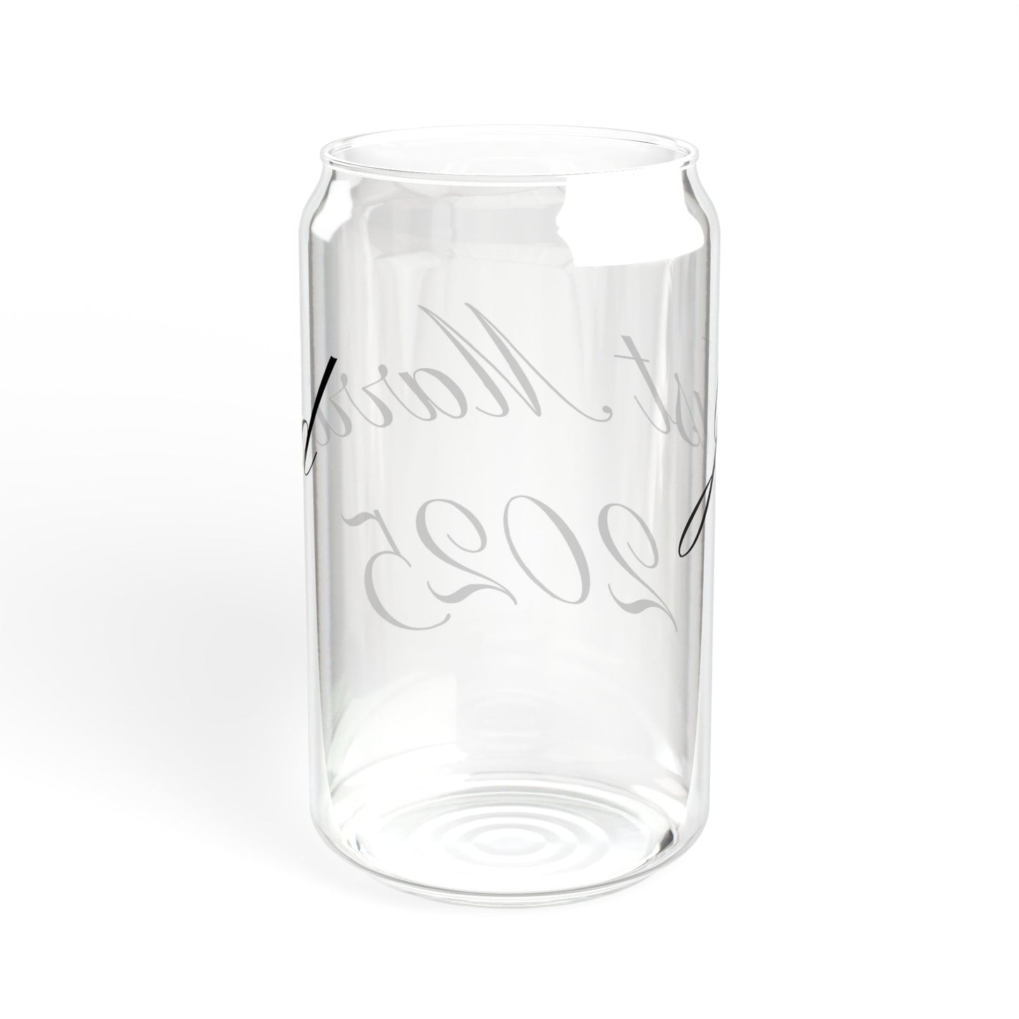 Sipper Glass - Just Married, 16oz