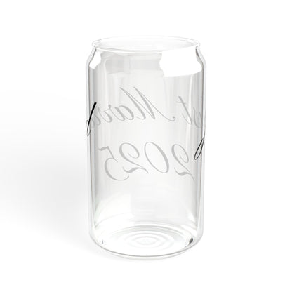 Sipper Glass - Just Married, 16oz