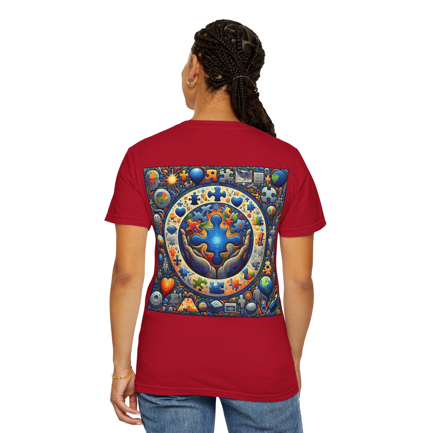 Unisex T-Shirt Puzzle Art Autism Awareness Tee