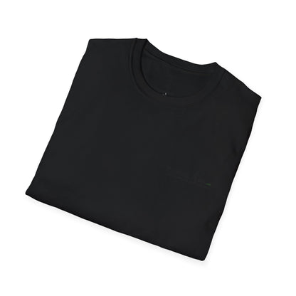 Minimal Custom Company T-Shirt — Small Chest Logo & Back Text