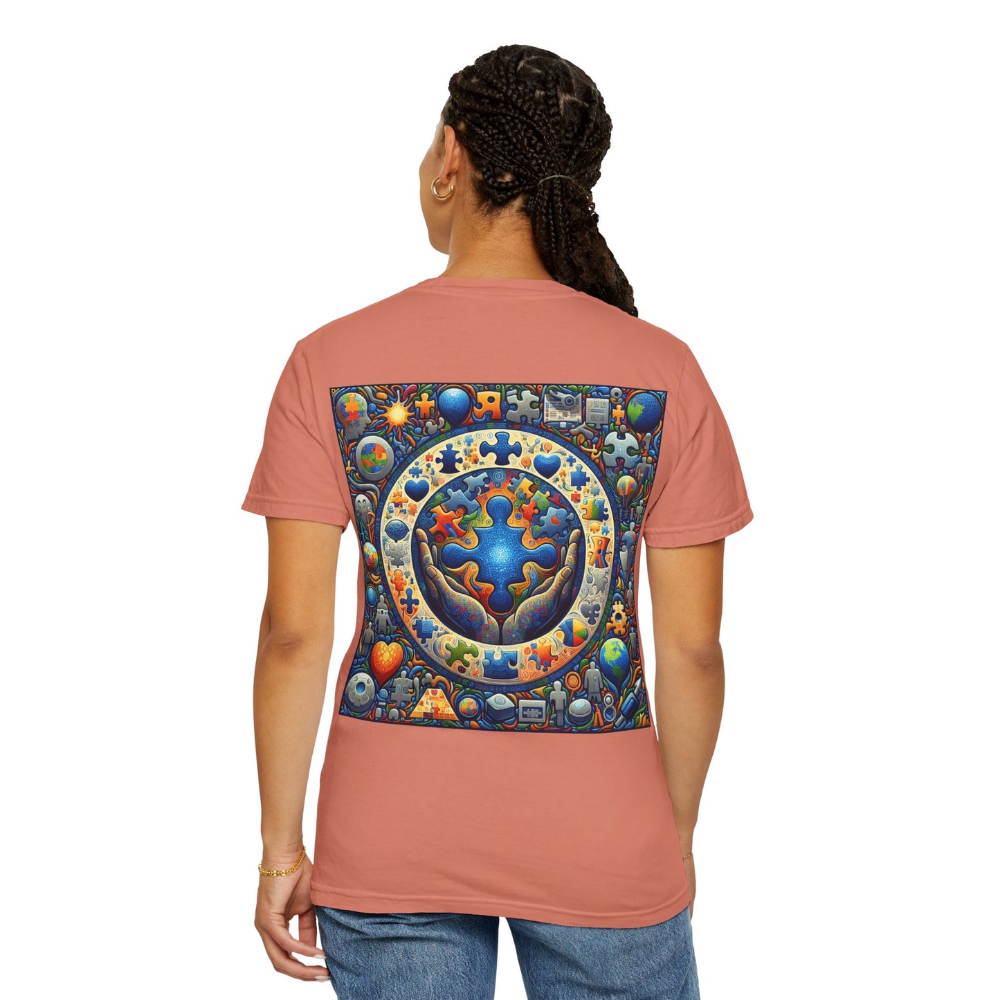 Unisex T-Shirt Puzzle Art Autism Awareness Tee