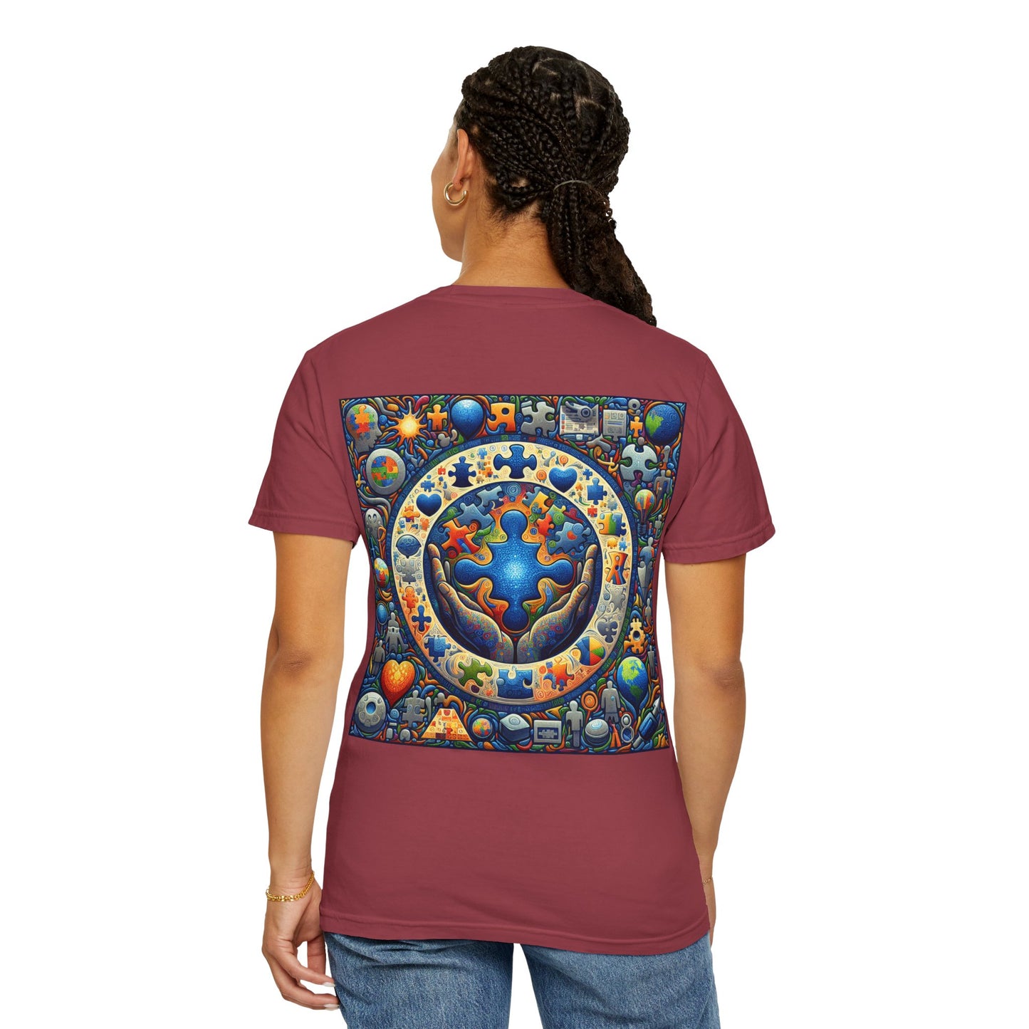 Unisex T-Shirt Puzzle Art Autism Awareness Tee