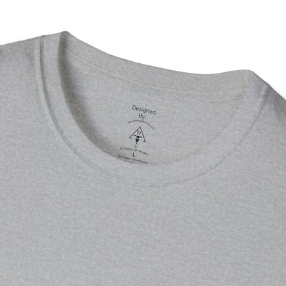 Minimal Custom Company T-Shirt — Small Chest Logo & Back Text