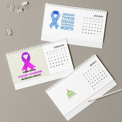 2025 Awareness Desk Calendar - Monthly Themes & Supportive Designs