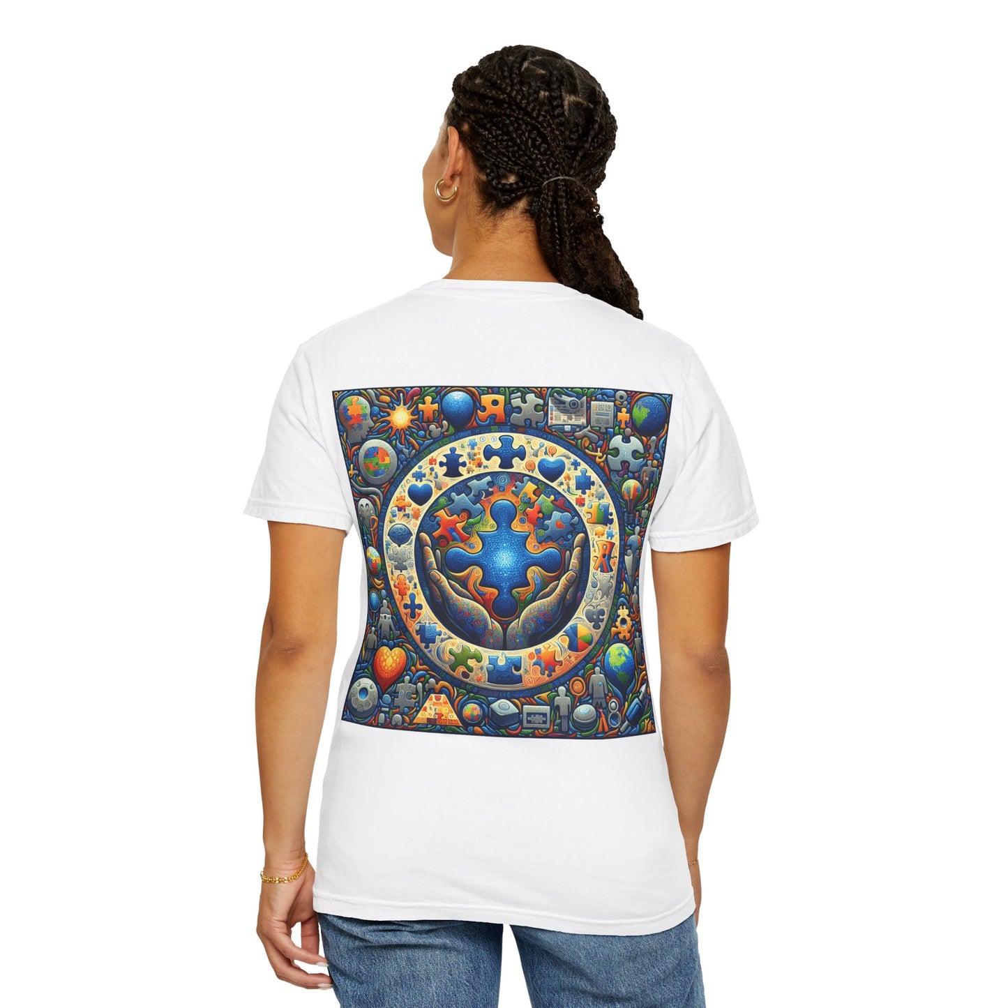 Unisex T-Shirt Puzzle Art Autism Awareness Tee