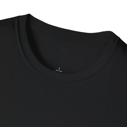 Minimal Custom Company T-Shirt — Small Chest Logo & Back Text