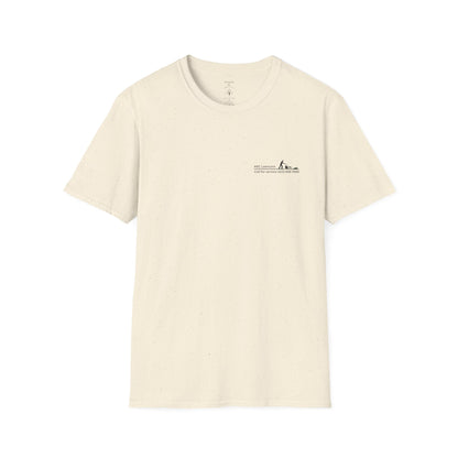 Minimal Custom Company T-Shirt — Small Chest Logo & Back Text