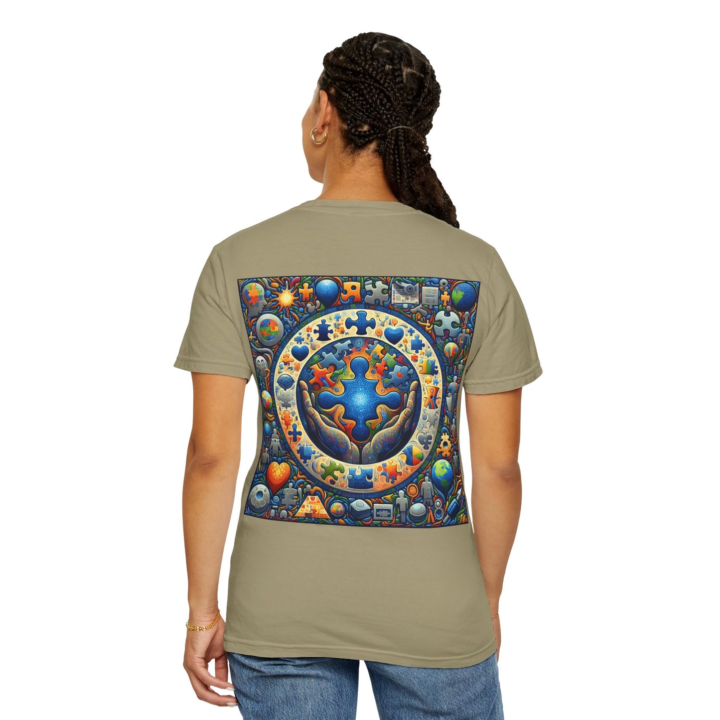 Unisex T-Shirt Puzzle Art Autism Awareness Tee