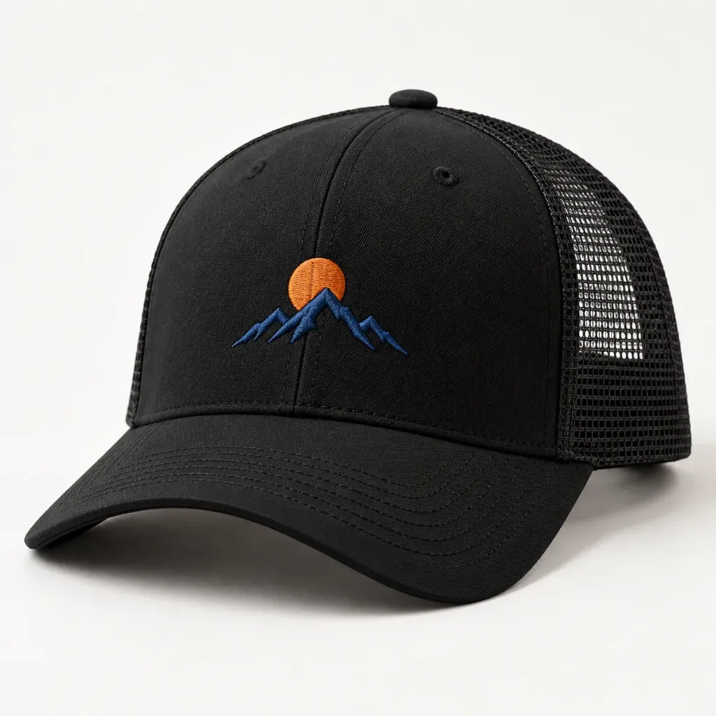 [5323-EMB] Custom Embroidered Hat – Premium Structured Trucker (5323)