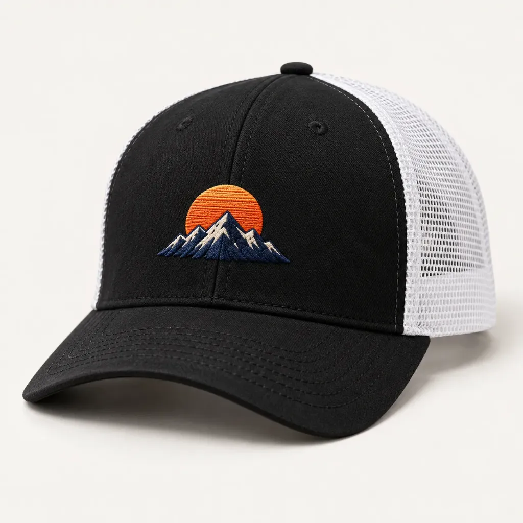 [5216-EMB] Custom Embroidered Hat – Classic Cotton Two-Tone Trucker (5216)