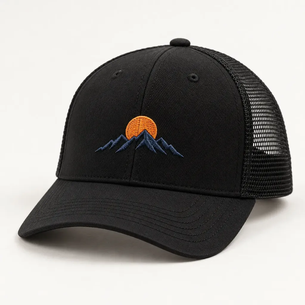 Custom Embroidered Hat – Youth Structured Mesh Trucker (5376)