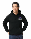 Custom Embroidered Adult Pullover Hoodie – Front Logo and Full Print Back