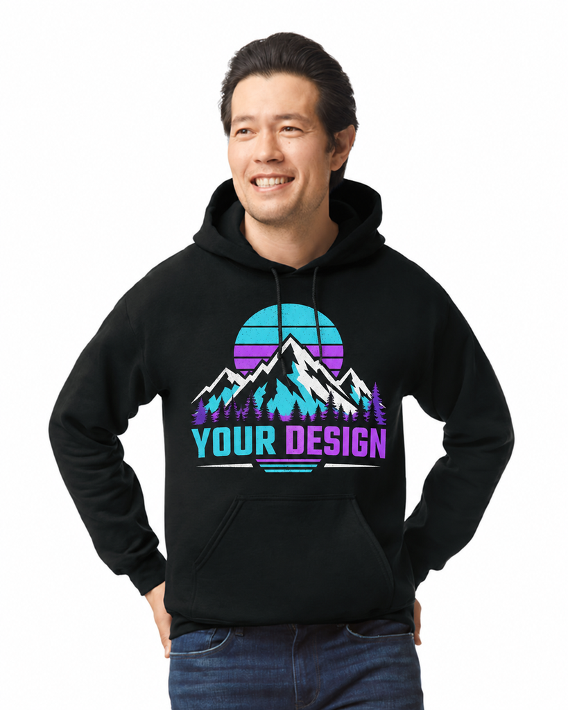 Custom Embroidered Adult Pullover Hoodie – Two-Sided