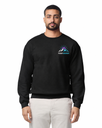 Custom Embroidered Adult Crewneck Sweatshirt – Front Logo and Full Print Back