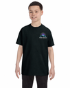 Custom Embroidered Youth T-Shirt – Front Logo and Full Print Back